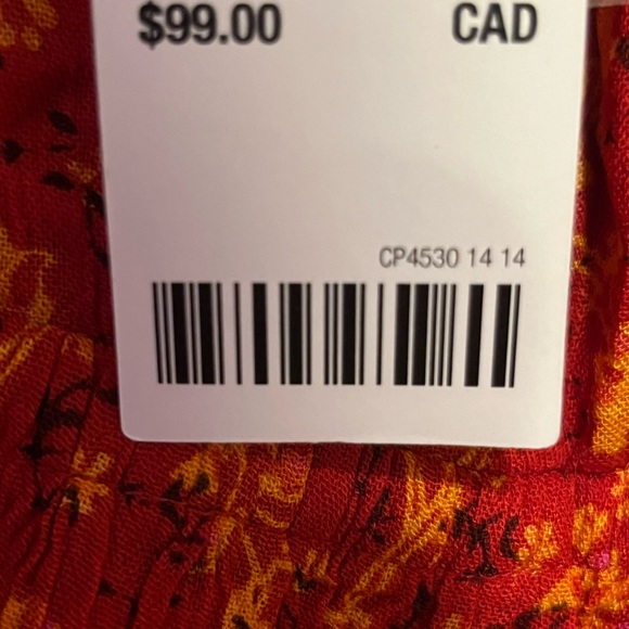 Boho floral paisley print adjustable dress with mother of pearl buttons - Picture 7 of 7